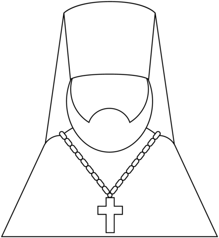 Priest From Professions Coloring Page